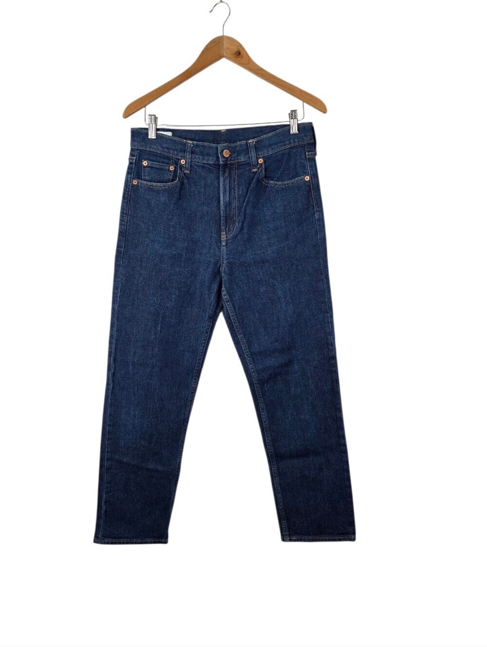 Gap Vintage Slim Mid Rise Straight Dark Indigo Wash Denim Jeans Women's 8R/29
